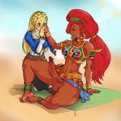 Princess_Zelda The_Legend_of_Zelda The_Legend_of_Zelda_Breath_of_the_Wild Urbosa Uthstar gerudo // 1000x1000 // 151.3KB // jpg