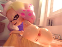 3D Blender Pearl_(Splatoon) Splatoon // 3375x2560 // 4.8MB // png