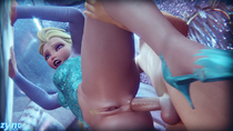 3D Animated Elsa_the_Snow_Queen Frozen_(film) zynotheum // 1280x720, 10.1s // 12.0MB // webm