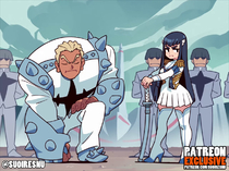 Animated Kill_la_Kill Satsuki_Kiryuin Sound suoiresnu // 1280x958, 59.8s // 33.9MB // webm