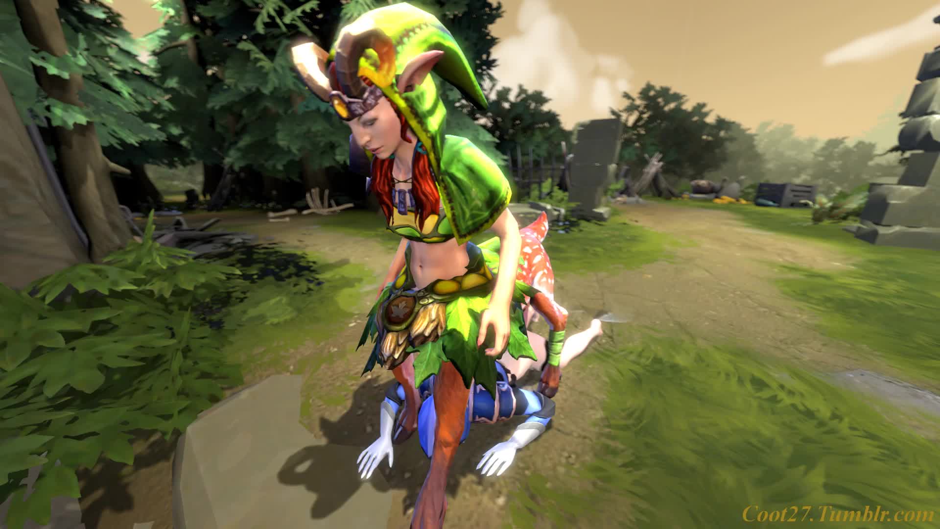 3D Animated Crystal_Maiden DOTA_2 Enchantress Sound coot27 // 1920x1080 // 4.3MB // mp4