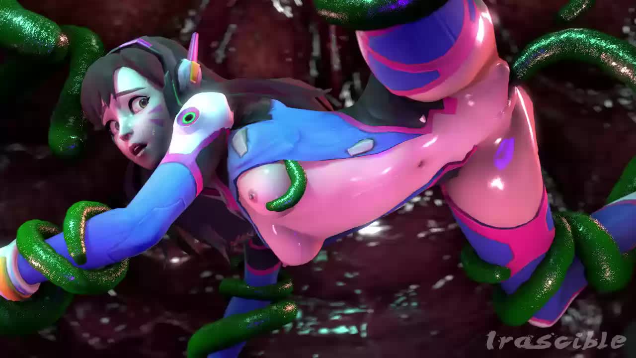 3D Animated D.Va Overwatch Source_Filmmaker Tentacle irasciblethings // 1280x720 // 1.3MB // webm