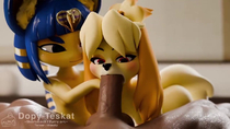 3D Animal_Crossing Animated Ankha Blender Dopyteskat Isabelle Sound // 1280x720, 30.6s // 3.6MB // mp4