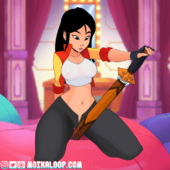 Animated Fa_Mulan Mulan_(film) moikaloop // 700x700 // 2.4MB // gif