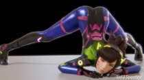 3D Animated Blender D.Va Lvl_3_Toaster Overwatch // 1280x720 // 13.6MB // webm