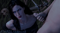 3D Athazel The_Witcher The_Witcher_3:_Wild_Hunt Yennefer // 1920x1080 // 1.9MB // png