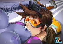 Overwatch Tracer Widowmaker hizzacked // 1500x1060 // 188.7KB // jpg