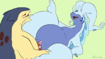 Animated Goodra_(Pokemon) Pokemon Typhlosion_(Pokémon) // 960x540 // 596.3KB // gif