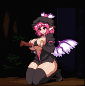 Animated Mystia_Lorelei Touhou_Project // 562x570 // 6.8MB // gif