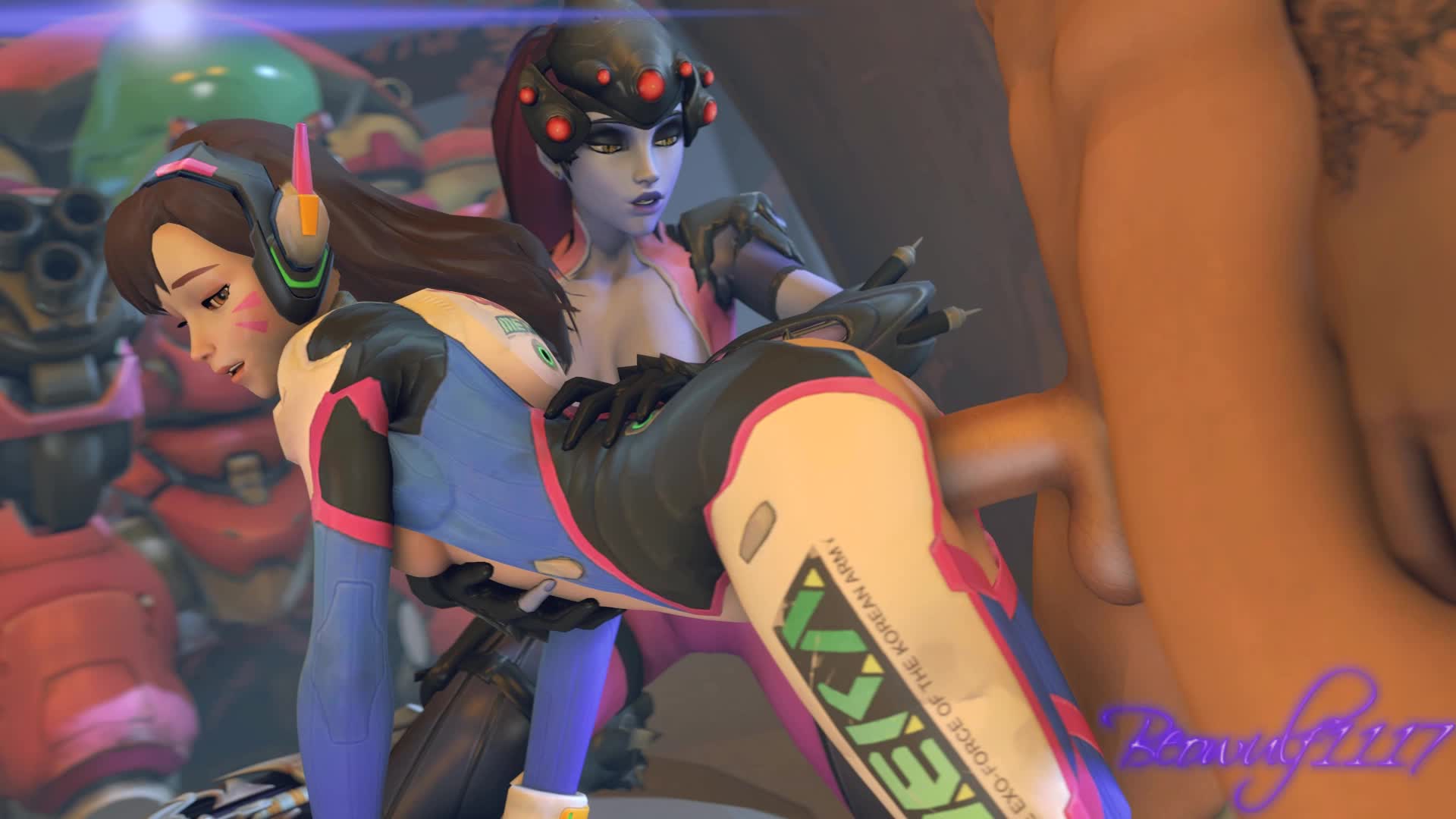 3D Animated Beowulf1117 D.Va Overwatch Source_Filmmaker Widowmaker // 1920x1080 // 1.1MB // webm