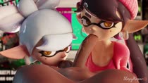 3D Animated Blender Callie_(Splatoon) Marie_(Splatoon) SleepyKeeper Splatoon // 1280x720 // 10.6MB // mp4