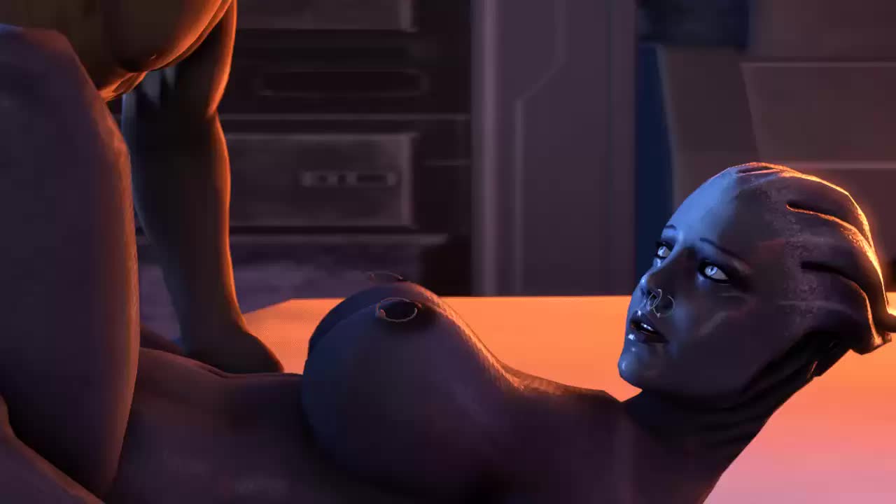 3D Animated Asari Commander_Shepard Liara_T'Soni Mass_Effect lordaardvark // 1280x720 // 340.2KB // webm