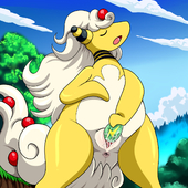 Ampharos_(Pokémon) Pokemon // 1200x1200 // 767.6KB // png