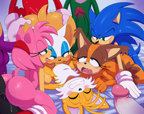 Adventures_of_Sonic_the_Hedgehog Amy_Rose Miles_Prower_(Tails) Rouge_The_Bat Sonic_The_Hedgehog Sticks_the_Badger sssonic2 // 2493x1966 // 2.4MB // png