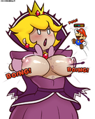 Paper_Mario Paper_Mario:_The_Thousand-Year_Door Princess_Peach Shadow_Queen incogneato // 1200x1500 // 779.6KB // png