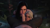 3D Animated Ciri Rescraft Source_Filmmaker The_Witcher_3:_Wild_Hunt Yennefer // 960x540 // 5.9MB // webm