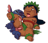 Lilo_Pelekai Lilo_and_Stitch Stitch // 1200x1087 // 549.5KB // jpg