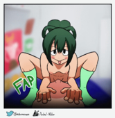 Animated My_Hero_Academia Tsuyu_Asui // 1000x1026 // 3.1MB // gif