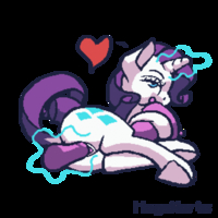 Animated My_Little_Pony_Friendship_Is_Magic Rarity megaherts // 500x500 // 526.9KB // gif