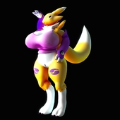 3D Blender Digimon Renamon endlessillusion_(artist) // 1080x1080 // 89.5KB // jpg