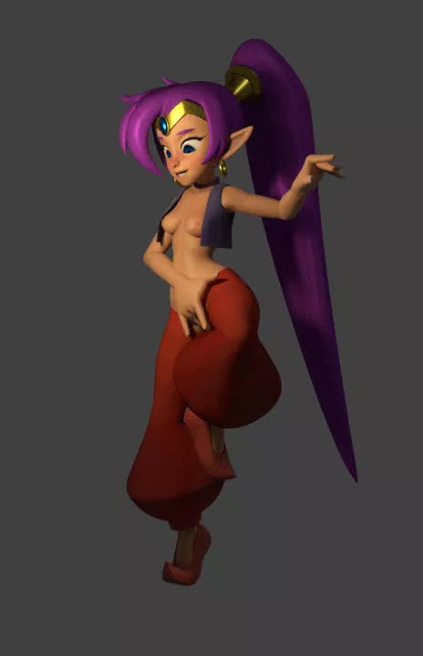 3D Animated Blender Shantae Shantae_(Game) // 464x720 // 803.7KB // webm
