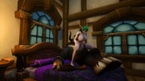 Animated Night_Elf Tauren World_of_Warcraft // 854x480 // 8.3MB // gif