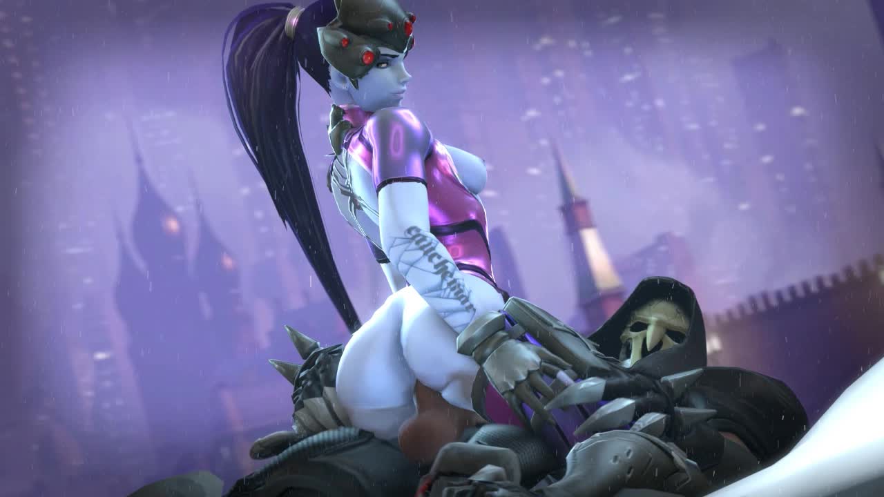 3D Animated Overwatch Reaper_(Overwatch) Source_Filmmaker Widowmaker bombowykurczak // 1280x720 // 1.3MB // webm