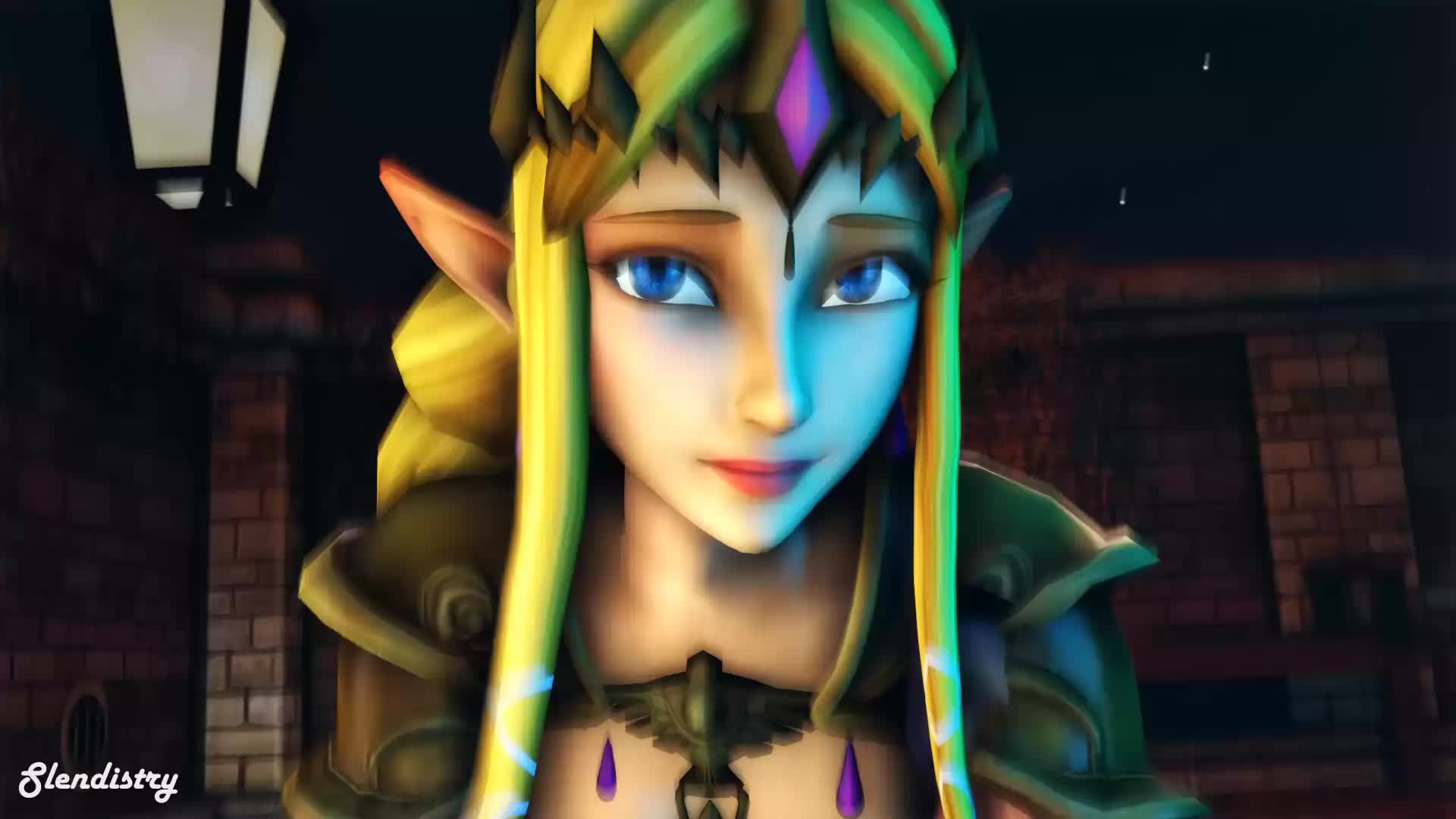 3D Animated Link Princess_Zelda Slendistry Source_Filmmaker The_Legend_of_Zelda // 1920x1080 // 3.0MB // webm