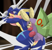 Dustox_(Pokémon) Greninja_(Pokémon) Pokemon // 1612x1550 // 802.5KB // png