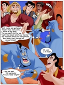 Aladdin Beauty_and_the_Beast CartoonValley Comic Crossover Disney_(series) Gaston Genie_(Aladdin) Helg Miguel Prince_Naveen The_Princess_and_the_Frog_(film) The_Road_to_El_Dorado Tulio // 960x1280 // 285.5KB // jpg