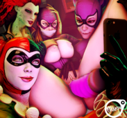 3D Batgirl Batman_(Series) Catwoman DC_Comics Harley_Quinn Poison_Ivy Source_Filmmaker mikkersu // 1160x1080 // 1.6MB // png