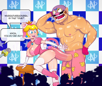 Princess_Peach Super_Mario_Bros Turk128 Wario // 1600x1344 // 503.2KB // jpg