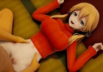 3D Animated Kantai_Collection MMD Prinz_Eugen // 1024x720 // 3.1MB // mp4