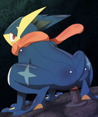 Animated Greninja_(Pokémon) Pokemon // 500x600 // 1.3MB // gif