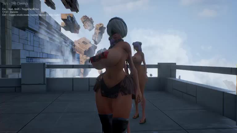 3D Android_2B Animated Nier_Automata Sound // 768x432 // 10.3MB // webm