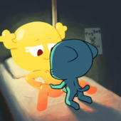 Animated Gumball_Watterson Penny_Fitzgerald The_Amazing_World_of_Gumball // 500x500 // 180.8KB // gif