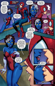 Jean_Grey Kitty_Pryde Kurt_Wagner Marvel Marvel_Comics Rogue_(X-Men) Shadow_Cat Sketch_Lanza Spider-Man Spider-Man_(Series) Tracy_Scops X-Men nightcrawler // 1200x1854 // 3.5MB // png