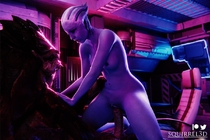 3D Asari Liara_T'Soni Mass_Effect Wrex squirrel3d // 1200x800 // 136.1KB // jpg