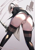 Android_2B Nier_Automata // 1414x2000 // 1.3MB // png