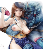 Final_Fantasy_(series) Kimahri_Ronso Yuna // 680x787 // 294.9KB // jpg