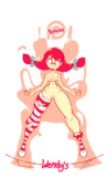 Animated Wendy's Wendy_Thomas diives // 600x1050 // 1.0MB // gif