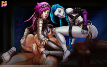 Jinx League_of_Legends Vi pumpkinsinclair // 1280x807 // 304.8KB // jpg