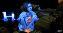 Cortana Halo Master_Chief XNALara // 1366x706 // 1.1MB // png