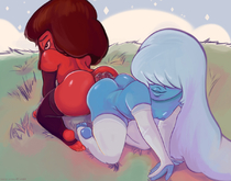 Ruby_(Steven_Universe) Sapphire_(Steven_Universe) Steven_Universe // 1200x945 // 521.3KB // jpg