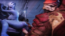 3D Asari Asarimaniac Liara_T'Soni Mass_Effect Wrex // 4000x2250 // 2.9MB // jpg