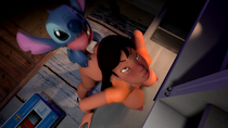 3D Animated Lilo_and_Stitch Nani_Pelekai Sound Stitch // 1920x1080, 6.9s // 16.9MB // mp4