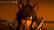 3D Ahri Animated League_of_Legends ShidoSan Sound // 1280x720, 60s // 15.3MB // mp4