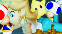 Luma Princess_Rosalina Super_Mario_Bros Toad XNALara // 1280x696 // 184.8KB // jpg