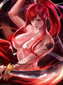 Erza_Scarlet Fairy_Tail Sakimichan // 1172x1599 // 2.1MB // png