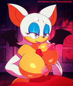 Adventures_of_Sonic_the_Hedgehog Animated Orange-PEEL Rouge_The_Bat // 722x851 // 1.4MB // gif